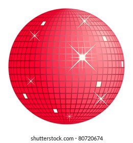 Red Disco Ball