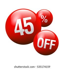 Red Discount Ball - 45% OFF