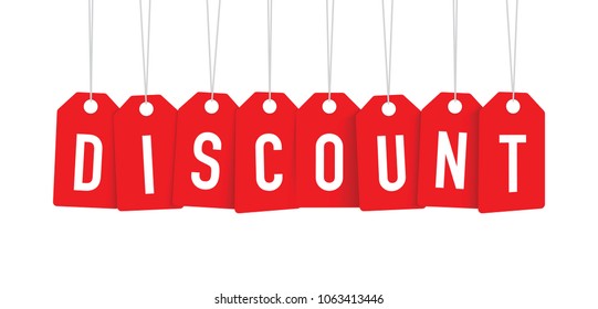 red discount tag