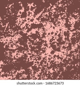 Red Distress urban used texture. Grunge rough dirty background. Brushed black paint cover. Aged grainy messy template. Renovate wall scratched backdrop. Empty aging design element. EPS10 vector.