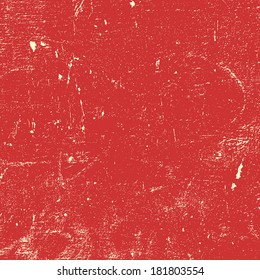 Red Distressed Paint Texture For Your Design. EPS10 Vector.