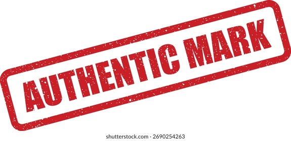 Un sello rojo con "MARCA AUTÉNTICA", útil para certificaciones, verificación oficial o validación de productos.