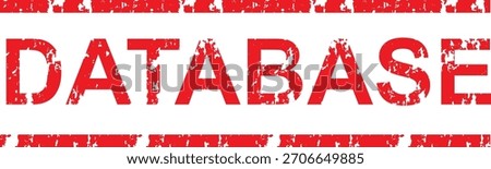 A red distressed stamp featuring the word 