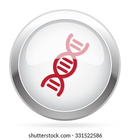 Red Dna icon on chrome web button