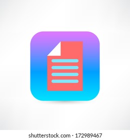 Red document icon