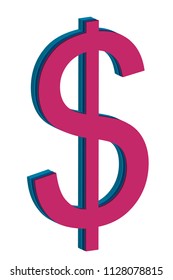 Red dollar symbol.