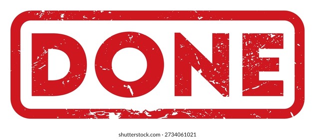 red done stamp with grunge texture. PNG