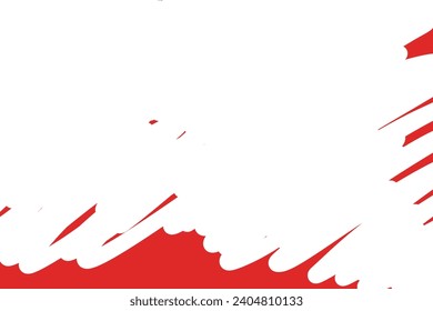 red doodle on white background for social media and web