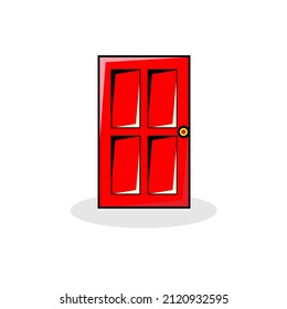 Red Door Illustration vector 3 D