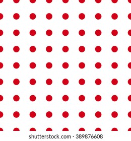 red dotes seamless isolated on white background. vector illustration