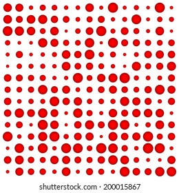 Red dots abstract background