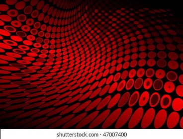 Red dots in abstract space