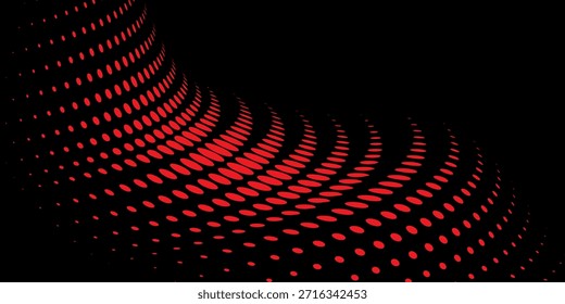 Puntos rojos en el fondo abstracto del Vector del espacio

