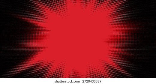 Haltone de puntos rojos sobre fondo de color oscuro. Grunge textura abstracta. Diseño sencillo y moderno. Ilustración vectorial. eps 10.