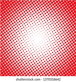 Red dots on a white background