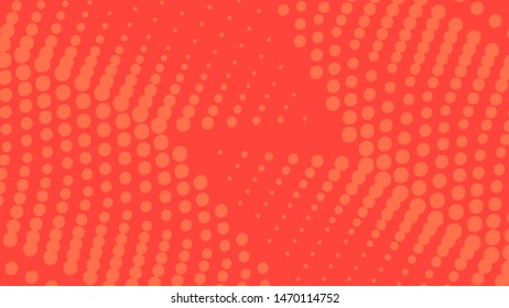 Red dotted background in retro pop art comic style, vector illustration