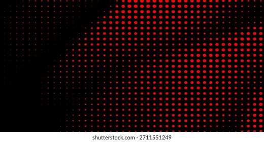 Gradiente vermelho pontilhado no fundo preto com profundidade e camada de textura abstrata moderna