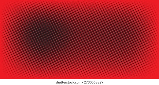 Gradiente pontilhado vermelho sobre fundo preto com sobreposição de profundidade e textura abstrata moderna