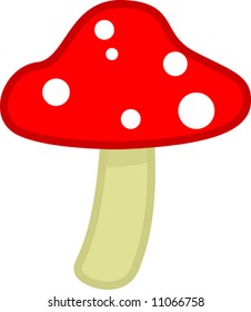 red dotted mushroom