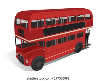 Red Double Decker Bus Stock Vector (royalty Free) 1062107798 