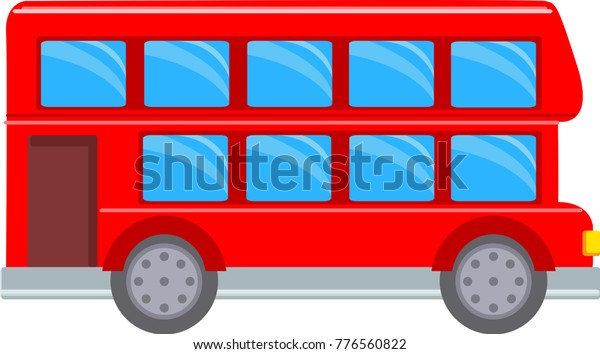 Red double-decker bus.\
London