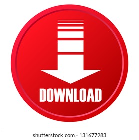 Red download button