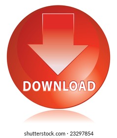 red download icon in vector mode
