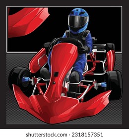 red drag race illustration isolated in black background for poster, t-shirt, graphic design, business element and card