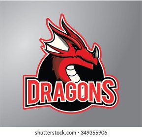 Red Dragon Stock Vector (Royalty Free) 349355906 | Shutterstock