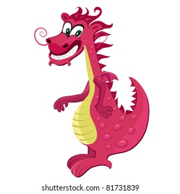 Red dragon cartoon