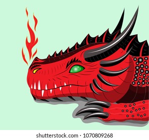 The red dragon has a rest