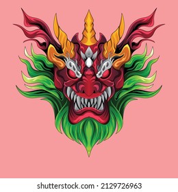 Red Dragon head illustration available for your custom project. perfect for T-shirt, Apparel or merchandise design