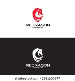 Red Dragon Logo in Vector