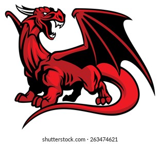 Red Dragon Mascot