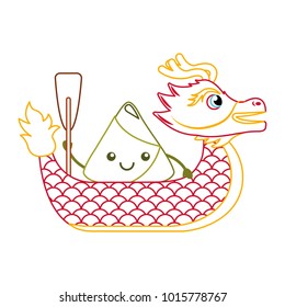 red dragon rice dumpling paddling festival chinese