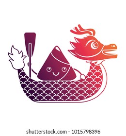 red dragon rice dumpling paddling festival chinese
