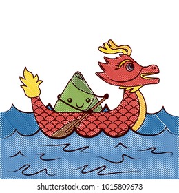 red dragon rice dumpling paddling sea festival