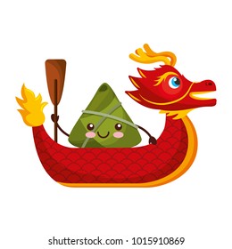 red dragon rice dumpling paddling festival chinese