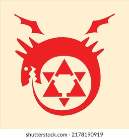 Diseño de vectores de camisetas de dragón rojo