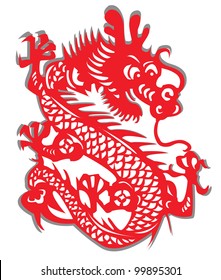 Red Dragon Vector illustration
