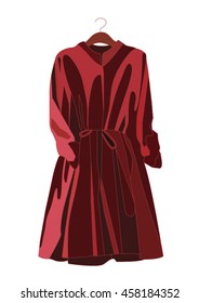 red dress