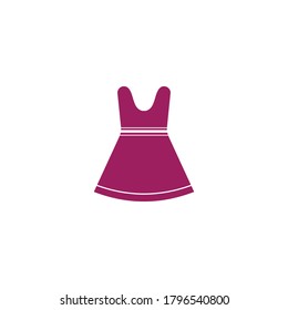 Red dress icon vector design illustration