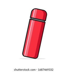 Concepto de ilustración de vectores de frasco rojo