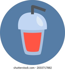 Red drink, illustration, vector, on a white background.