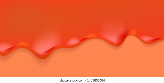 Red dripping slime pattern. Graphic concept for your design
