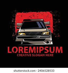 red driver car, suitable for t shirt