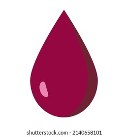 roter Bluttropfen, Vektorgrafik