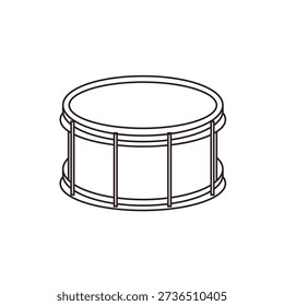 red drum with drumsticks drums marching band music rhythm drumstick sound snare instrument emoji symbol sign icon vector illustration isolated flat	