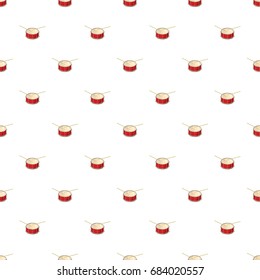Red drum and drumsticks pattern