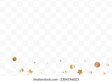 Red Dust Golden Vector White Transparent Background. Transparent Sequin Background. Gold Shine Happy Design. Round Isolated Texture.